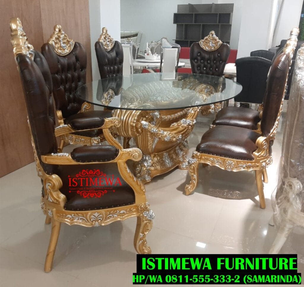 Meja Makan Butterfly 6 Kursi Istimewa Furniture